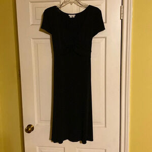 London Times Black tie-back dress, size 12